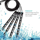 4 in 1 RGB LED Car Interior Strip Phone APP Control Atmosphere Light Lamp 2020