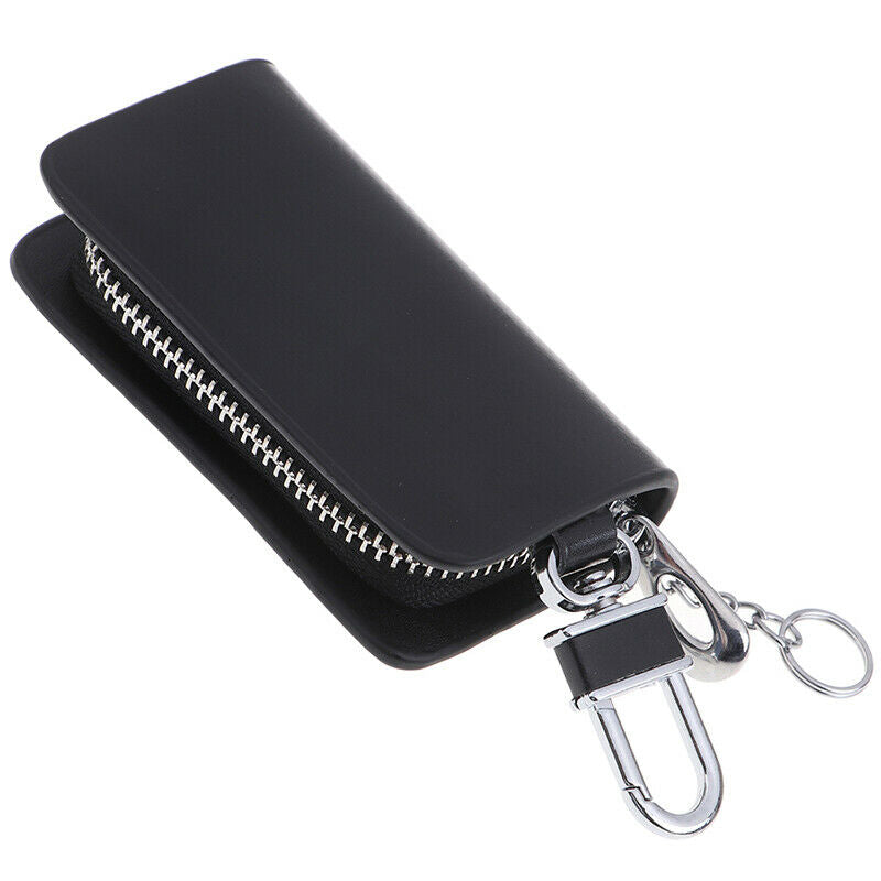 Realistic Leather Men's Car Key Bag Zipper Bag Storage Bag Car Key Bag WaJ Gw