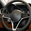 Carbon Fiber Steering Wheel Button Panel Trim Cover for Alfa Romeo Giulia 17-19