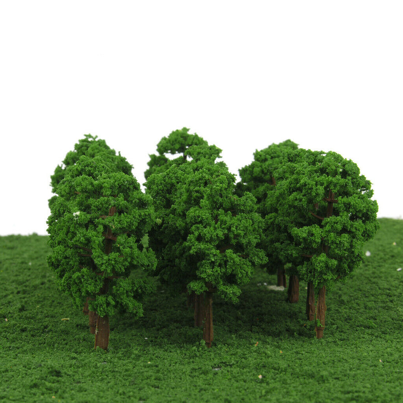 65Pcs 1:150 Green Trees Diorama Train