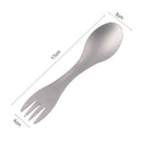Outdoor Camping 2 in 1 Mini Clean Portable Titanium Fork Spoon Spork Kitchenware