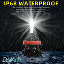 4-Sides H11 H9 H8 LED Headlight Kits High Power 6000K White 80W 12000LM OZ