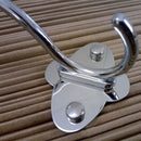 10 Pack Stainless Steel Hooks Bathroom Hooks Metal Coat Hooks Suitable for  V4E3