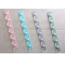 Self Adhesive Wall Hook Rail Coat Bag Key Bathroom Kitchen Towel Hanger Blue