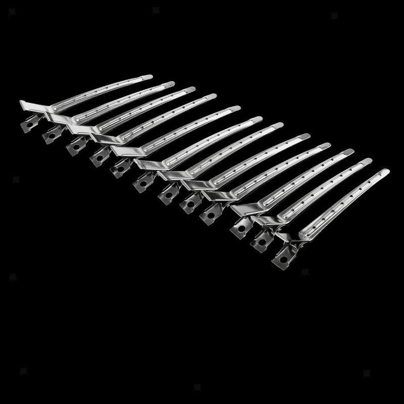 Lot 12PCS Duck Hair Sectioning Clips Hairdressing Alligator Barber Hairpins