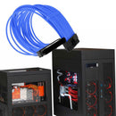 New 30cm 24Pin Power Adapter Extension Cord Computer Blue ht