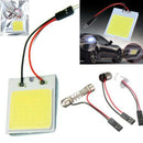 1X T10 48SMD White Panel LED Car Interior Panel Light Dome Lamp Bulb Universal