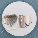 20 Keys Kalimba Musical Instrument Steel Keys+Wood Bridge Kit Replacement Parts