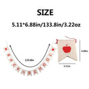 1Pc Linen Party Banner Back To School Hanging Bunting Pull Flag Garland for