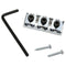 Chrome 42mm Alloy Locking Nut Wrench Screws Black For Guitar Parts Replacem