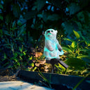 Solar Power LED Bear Colorful Lawn Light Outdoor Garden Yard Landscape Lamp