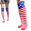 Over the Knee Long Sock American Flag Thigh High Socks Women Cotton Sexy Socks