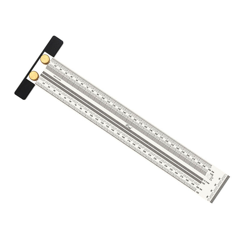 Stainless Woodworking Scribe Marking Gauge Ruler Carpenter DIY Tools 300mm/ 12''