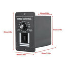 DC 12-60V 40A PWM Brush Motor Speed Controller CW CCW Reversible Switch X104I3D6