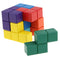 Soma Cube Wooden  Puzzle Box Stacking Blocks Games with 7 Colorful Bricks, 3x3