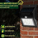 Solar 30LED Human Body PIR Sensor Motion Induction Light Outdoor light Wall T8U3