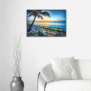 5D DIY Full Drill Diamond Painting Seaside View Cross Stitch Embroidery Kit