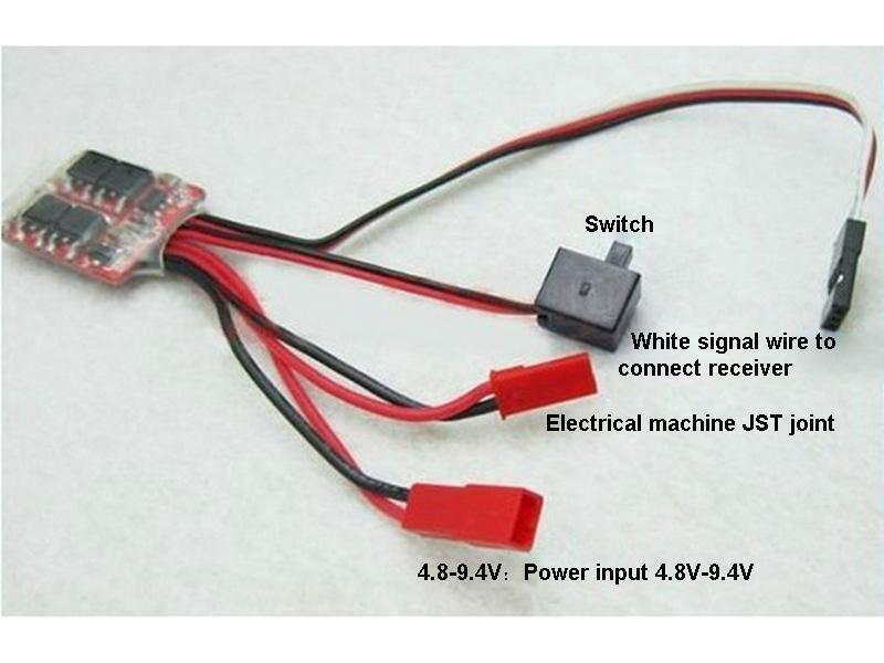 RC 20A Brush ESC Two-Way Motor Speed Controller W/Brake For RC Car Boat Tank