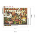 Full Round 5D DIY Diamond Painting Kitchen Supplies Embroidery Kit (LG187)