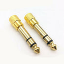 5x 6.3mm 1/4 Male Plug To 3.5mm 1/8 Female Jack Stereo Audio Headphone Adapter