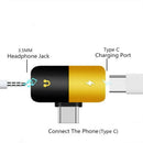 Mini Jack Extension Earphone Aux To 3.5mm Type C Converter Adapter USB C 2in1