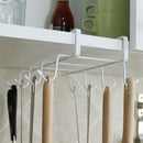 1PC Multifunctional Kitchen Storage Rack Nails Cupboard Hanging Hooks Wine