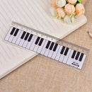 Creative Piano Keyboard Ruler 15cm 6in Musical  Black and White PlasticME