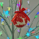 Christmas Tree Pendant Cute Ball Ornaments Home Decor for Xmas (A-9.7cm) A