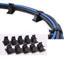 10P Cable Cord Wire Organizer Plastic Clips Ties Fixer Holder Self Adhesive S Hn