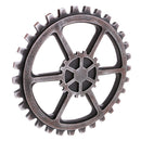 Rustic Wooden Circle Gear Home Bar Wall Hanging Art Craft Decorative