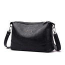 Solid Color Shoulder Messenger Handbags Women Leather Small Crossbody Bags