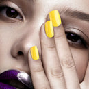 500pcs French Tips False Nail Half Cover Acrylic Gel Nail Art Tool (Yellow) A