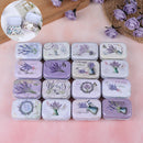 Lavender mini tin box Sealed jar packing boxes jewelry candy box small storage3C