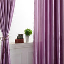 Rod Pocket Satin Half Shading Blackout Window Curtain Panel Sheers 150x250cm