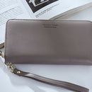 Wrist Band Women Long Clutch Wallet Large Capacity Wallets Female Purse Lad