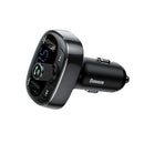 Baseus Lcd Display Fm Transmitter Car Charger Dual Usb Phone Charger Handsf L2K2