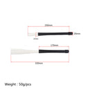 2 Pcs White Nylon Drum Sticks Brushes Drumsticks Rubber Handles Rock Jazz