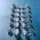 6Pairs/lot Fashion Women Zircon Mini Small Ear Stud Earrings Simple Jewelry