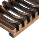 Natural Wood Soap Holder Dish Box Bathroom Shower Storage Support Plate Stand