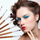 7pcs Bamboo Handle Eyes Makeup Brush Set Eye Shadow Eyeliner Makeup Tools
