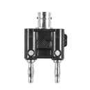 Audio Speaker Cable Connector BNC Female to 4mm Dual Banana Plug Black