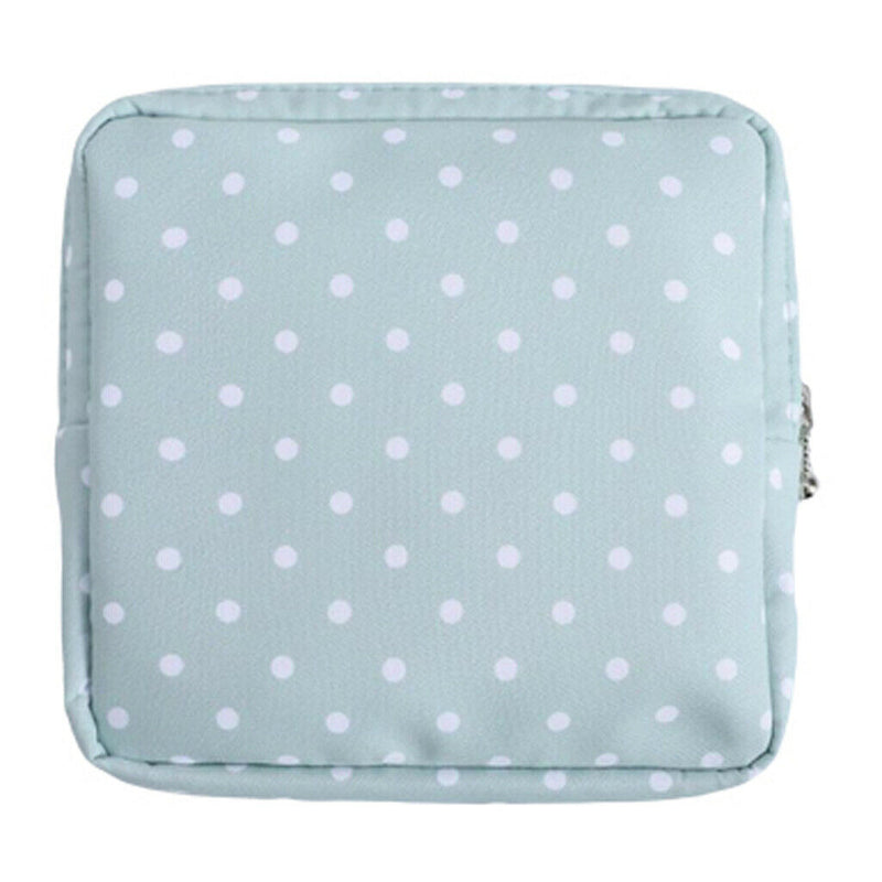 Portable Cotton Sanitary Bag Pouch Tampons Makeup Storage for Girls Green