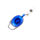 Blue Recoil ID Badge Lanyard Retractable Reel Tag Key Card Holder BeltClip 3C