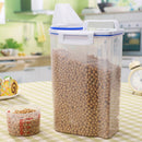 1x Cereal Dispenser Plastic Storage Box Kitchen Food Grain Rice Container 2L Hot