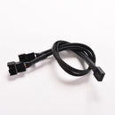 4Pin PWM To 2Dual PWM Computer Case Fan Power Sleeved Y-Splitter Adapter Cable~