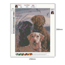 5D DIY Full Drill Diamond Painting Dog Cross Stitch Embroidery Mosaic Craft