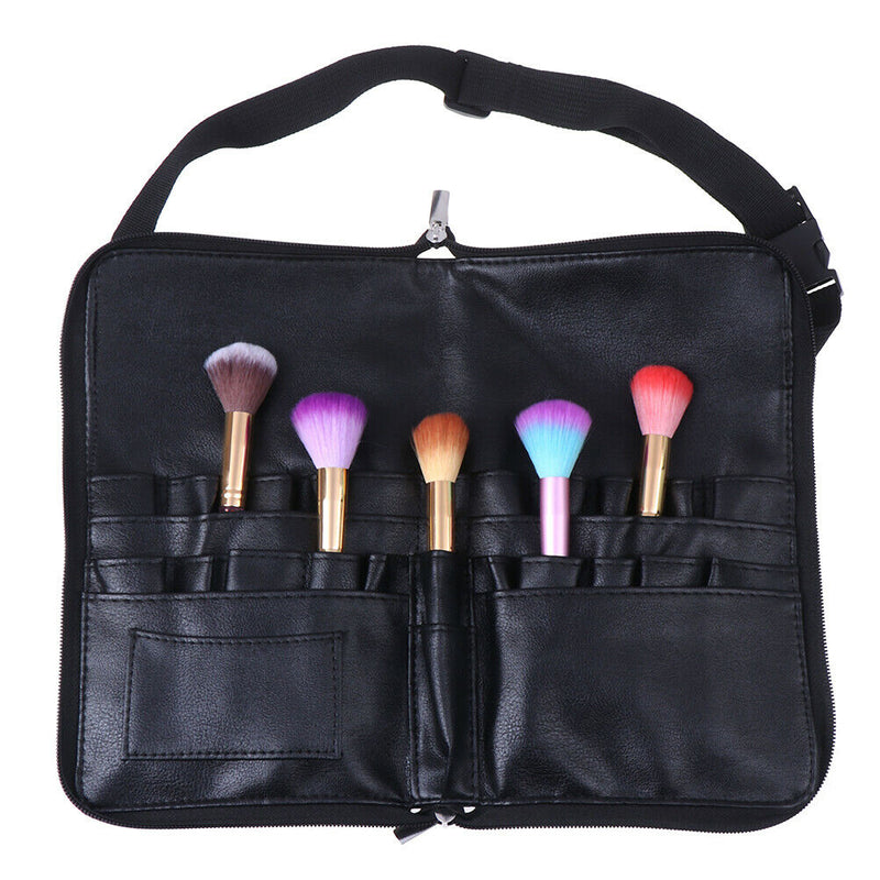 Makeup Brush Holder Case Bag Zipper Artist Strap Cosmetic Brush Makeup Brush FT