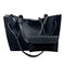 2pcs/set Women Handbag PU Clutch Sling Bag Shoulder Top-handle Bags (Black) A#S