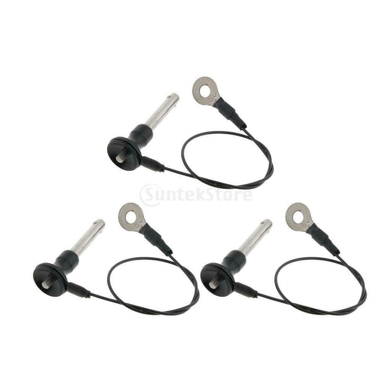 3x Quick Release Ball Lock Pins Push Button Ball Quick Shank Release 40mm