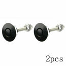 2pc Universal Push Button Quick Release Hood Pin Bonnet Lock Clip Latch Bumper